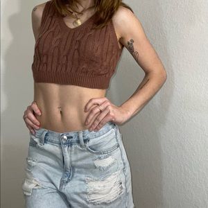 Knit Cropped Tank